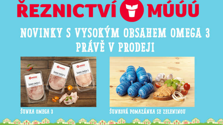 Novinky s vysokým obsahem Omega 3 nově v prodeji v ŘEZNICTVÍ MÚÚÚ