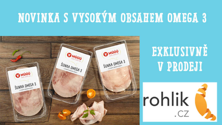 MÚÚÚ Šunka Omega 3 exklusivně jen v prodeji Rohlik.cz :-)