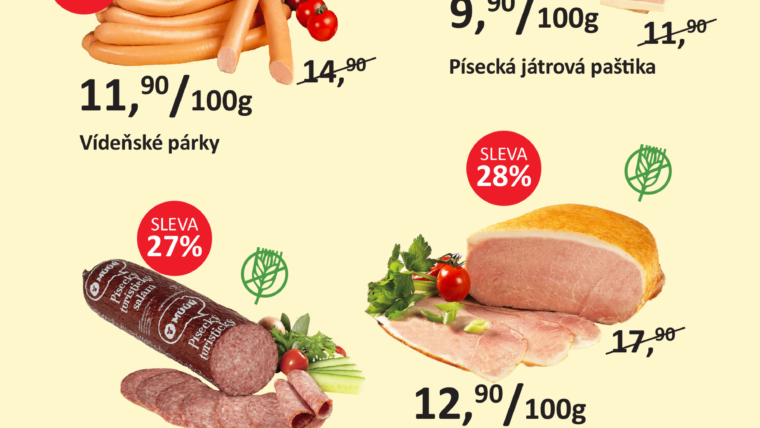 Nová lednová nabídka PRODEJNY MÚÚÚ Písek – Samoty, Písek