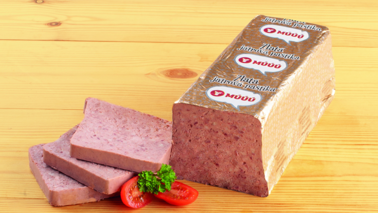Zlatá játrová paštika hrubozrnná