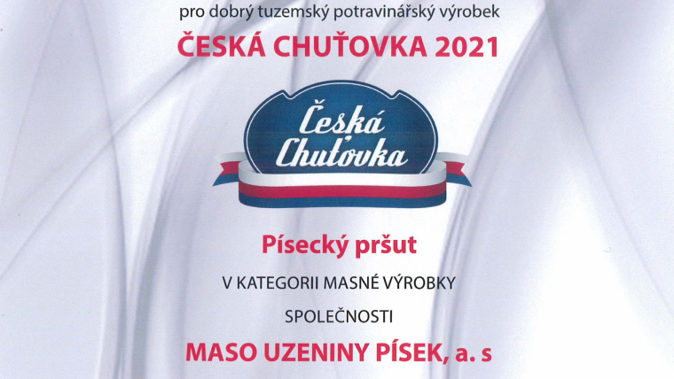 Písecký pršut to je Česká chuťovka 2021