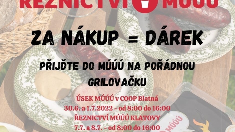 Grilovací klobásy za Váš nákup